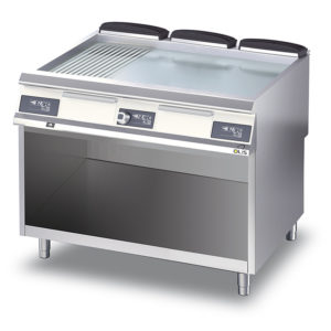 Griddle chromium/grooved Metos Diamante Touch DT96/10FTEC1/3