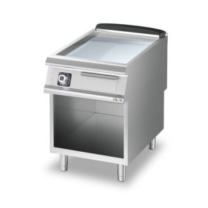 Griddle chromium/grooved Metos Diamante D93/10FTEC1/3R with