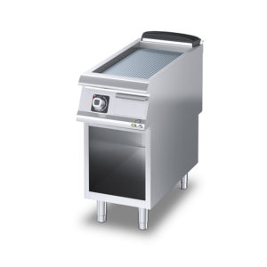 Griddle chromium/grooved Metos Diamante D92/10FTECR with ope