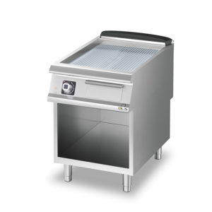 Griddle chromium/grooved Metos Diamante D93/10FTECR with ope