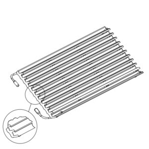 Lava rock grill grid fish/meat Metos Diamante D90 GPCG80