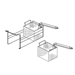 Pasta baskets Metos Diamante KIT 1/3 0789970