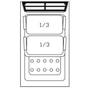 Pasta baskets Metos Diamante GN1/3 7KIT-C