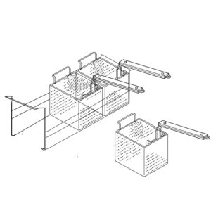 Pasta baskets Metos Diamante KIT 3MP 97341900