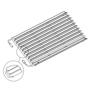 Cast iron grid Metos Diamante 70 GPCG80