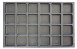 Portion tray Metos Plootu GN1/1 square 58x58