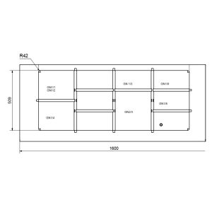 Divider assy GN4/1 Metos BM 1600