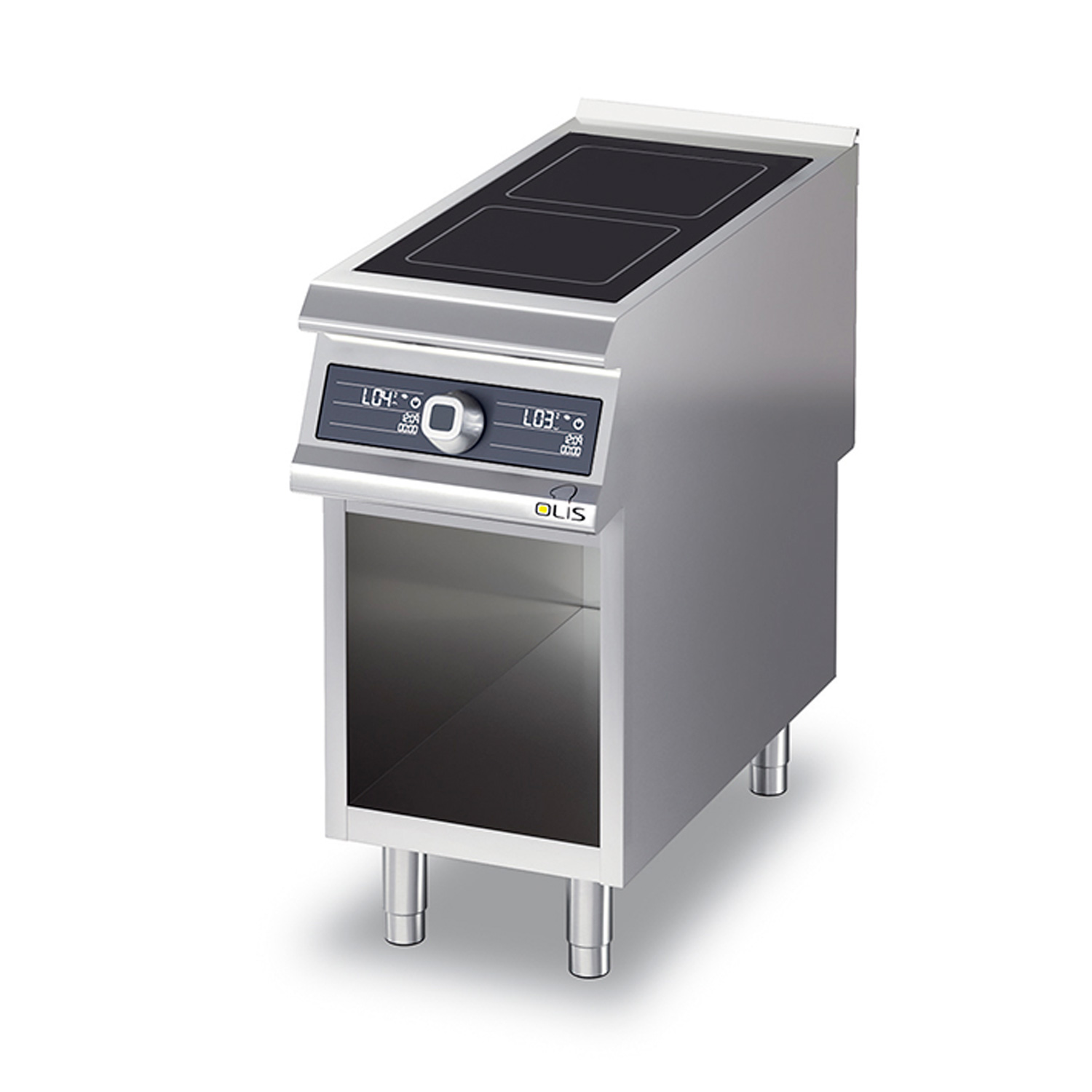 Ceramic range Metos Diamante Touch DT92/10VTC with open cupb