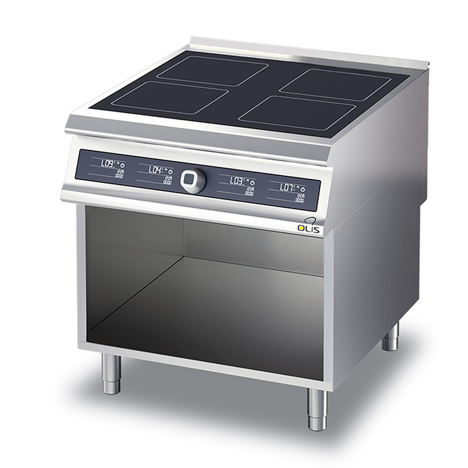 Ceramic range Metos Diamante Touch DT94/10VTC with open cupb