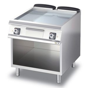 Griddle grooved  Metos Diamante D74/10FTE1/3R with open cupb