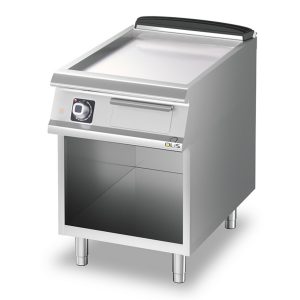 Griddle smooth  Metos Diamante D73/10FTE with open cupboard