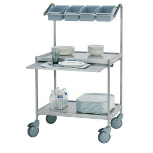 Dish return trolleys