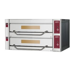 Pizza oven Metos Valido 1235LA DG with two chambers opening upwards