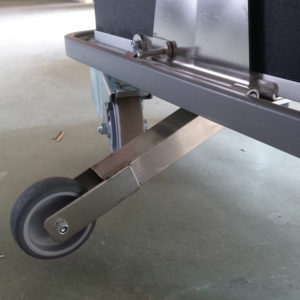 Support wheel for tow bar Metos Thermobox trolley