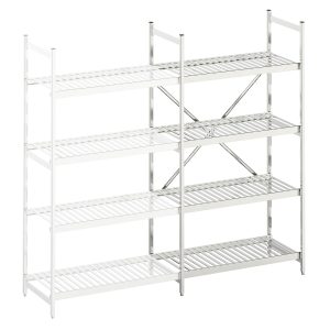 Shelf packages, with aluminium shelves